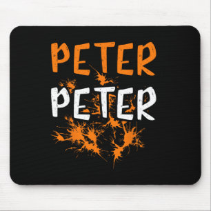 Alfombrilla De Ratón Parejas Vestir Peter Pumpkin Comer Splash Hallowee