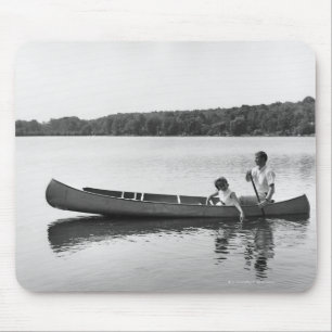 Alfombrilla De Ratón Pares en una canoa