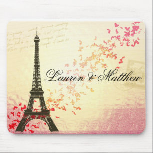 Alfombrilla De Ratón París en amor - torre Eiffel