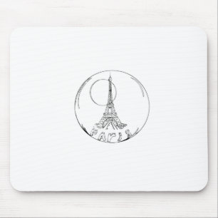 Alfombrilla De Ratón parís en una bola de vidrio