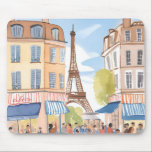 Alfombrilla De Ratón Paris France Eiffel Tower | Watercolor Travel<br><div class="desc">Paris France Eiffel Tower | Watercolor Travel Painting Mouse Pad</div>
