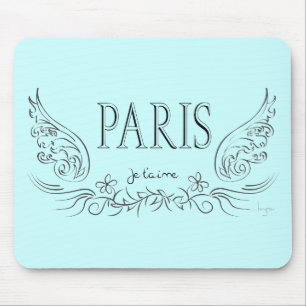 Alfombrilla De Ratón PARIS Je t'aime (te amo)