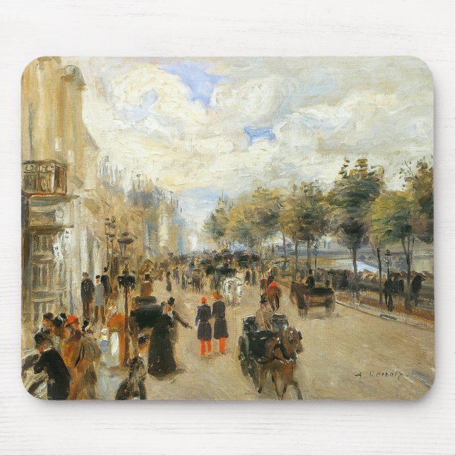 Alfombrilla De Ratón París, Le Quai Malaquais, por Renoir (Frente)