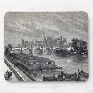 Alfombrilla De Ratón París moderna: El Pont Neuf, 1845