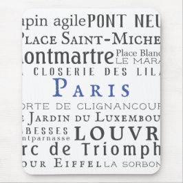 Alfombrilla De Ratón París y sus puntos de referencia