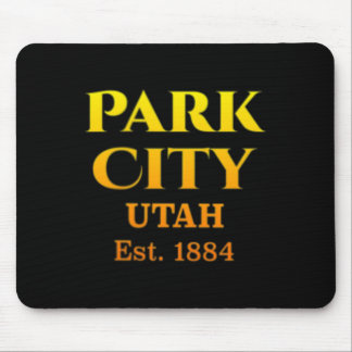 Alfombrilla De Ratón Park City Utah Logo de Ciervo en Bolsillo del Chal