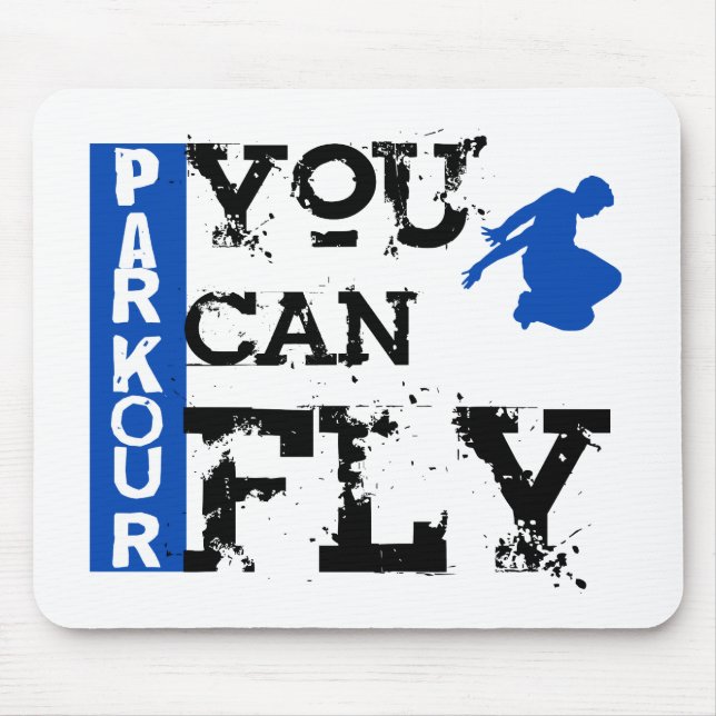 Alfombrilla De Ratón Parkour - usted puede volar (Frente)
