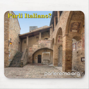 Alfombrilla De Ratón ¿Parli Italiano? San Gimignano, Italia