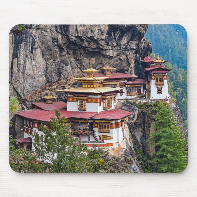 Alfombrilla De Ratón Paro Taktsang: El monasterio nido del tigre - Butá (Frente)