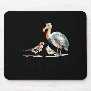 Alfombrilla De Ratón Parpadeo Dodo Titmouse Aparato Pájaro Nerd Wildlif