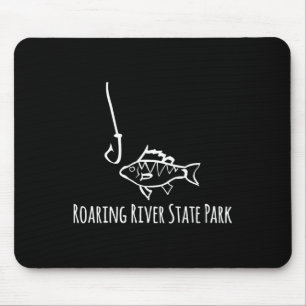 Alfombrilla De Ratón Parque Estatal Roaring River Pesca Divertida Pez P