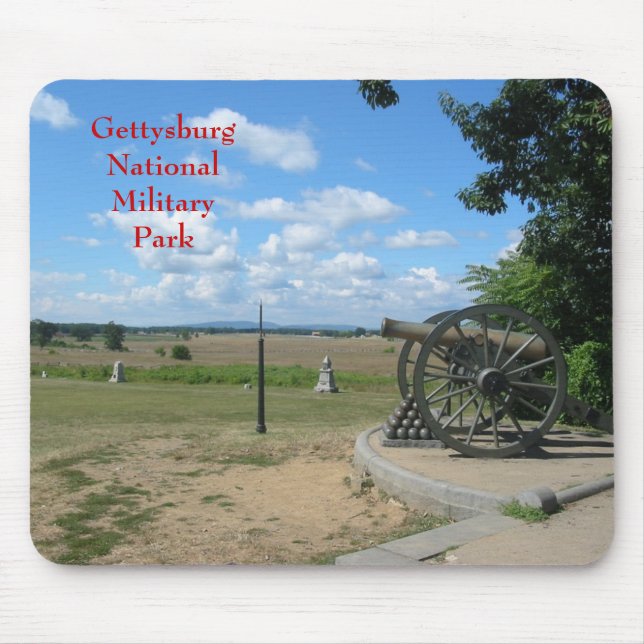 Alfombrilla De Ratón Parque militar nacional Mousepad de Gettysburg (Frente)