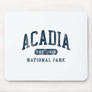 Alfombrilla De Ratón Parque Nacional Acadia Retro Maine Est 1916 Hombre