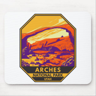 Alfombrilla De Ratón Parque nacional Arches Paisaje Utah Vintage