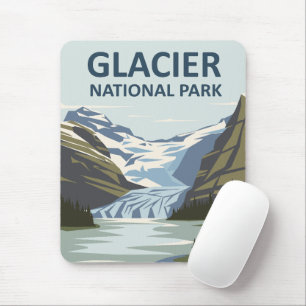 Alfombrilla De Ratón Parque nacional Glaciar Arte de Viajes