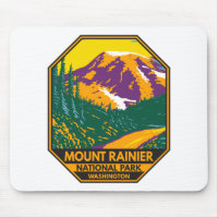 Parque nacional Monte Rainier Retro de Washington