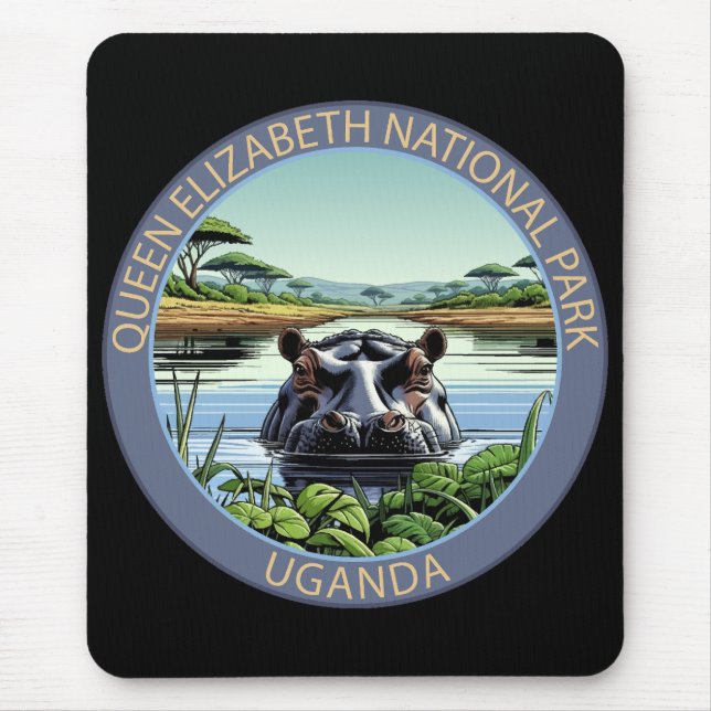 Alfombrilla De Ratón Parque Nacional Queen Elizabeth Uganda (Frente)