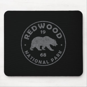 Alfombrilla De Ratón Parque Nacional Redwood Retro Mujeres Hombres Niño
