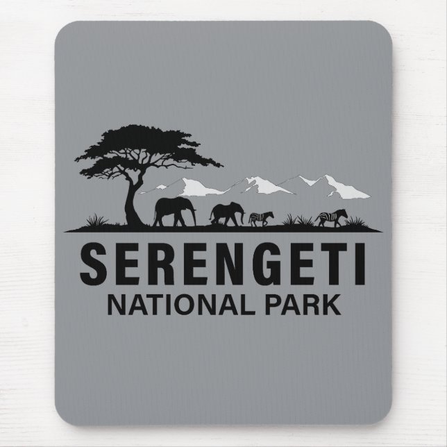 Alfombrilla De Ratón Parque nacional Serengeti (Frente)