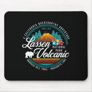 Alfombrilla De Ratón Parque Nacional Volcánico Retro Len Camiseta Vinta