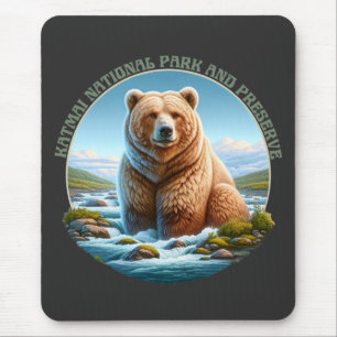 Alfombrilla De Ratón Parque nacional y preservación de Katmai