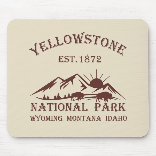 Alfombrilla De Ratón Parque nacional Yellowstone (Frente)