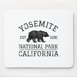 Alfombrilla De Ratón Parque Nacional Yosemite California Oso Naturaleza