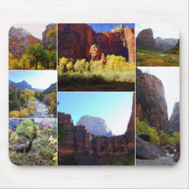 Alfombrilla De Ratón Parque nacional Zion Collage Mousepad