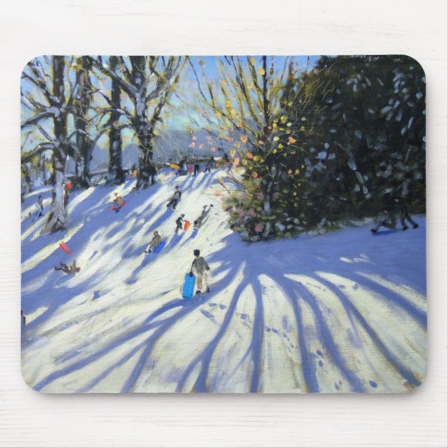 Alfombrilla De Ratón Parque temprano de Darley de la nieve (Frente)