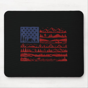 Alfombrilla De Ratón Parques nacionales bandera americana patriótica 4 