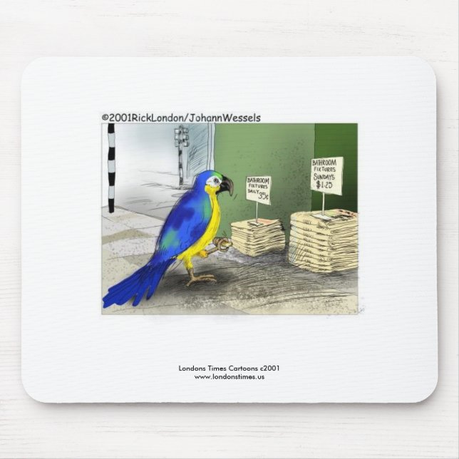 Alfombrilla de ratón Parrot Bathroom Fixtures (Frente)