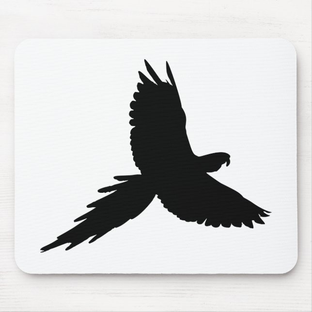 Alfombrilla De Ratón Parrot Silhouette (Frente)