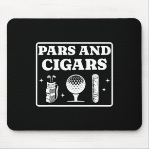 Alfombrilla De Ratón Pars Y Puros Amante Del Golf Y Fumador De Cigarros