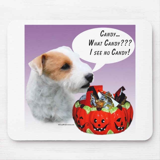 Alfombrilla De Ratón Parson Russell Terrier Halloween Candy (Frente)