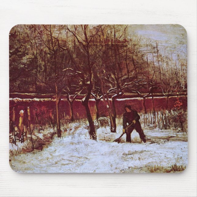 Alfombrilla De Ratón Parsonage Garden de Nuenen de Vincent van Gogh (Frente)