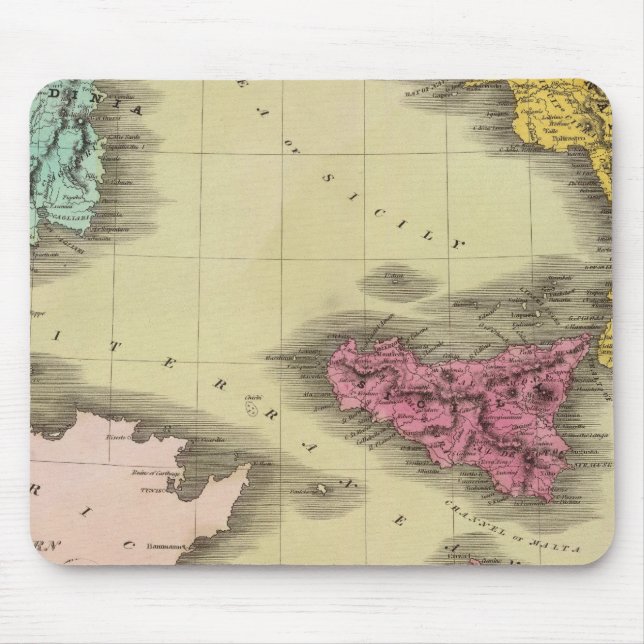 Alfombrilla De Ratón Parte meridional de Italia (Frente)