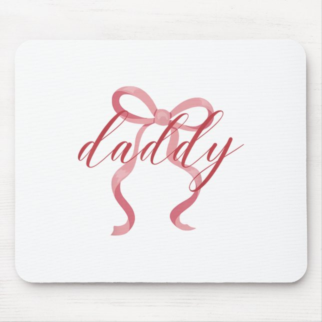 Alfombrilla De Ratón Partida de cumpleaños de Daddy Coquette Bow (Frente)