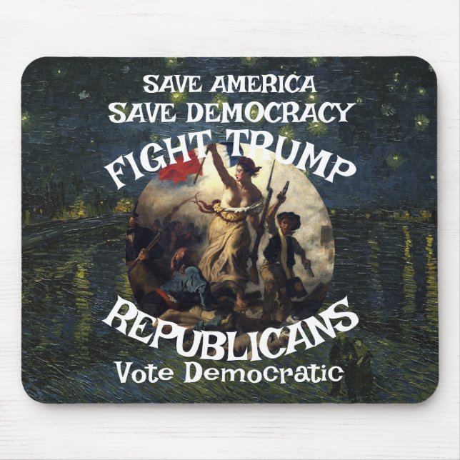 Alfombrilla De Ratón Partido Republicano Trmp MAGA Estados Unidos Améri (Frente)