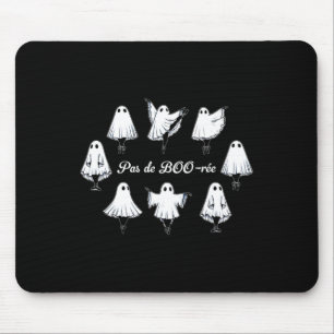 Alfombrilla De Ratón Pas De Boo-rée Funny Ballet Fantasma Baila Hallowe