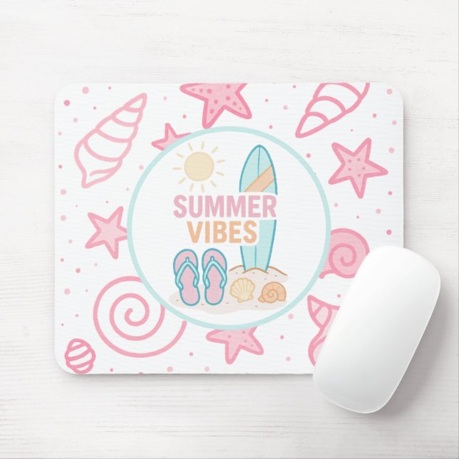 Alfombrilla De Ratón Pasarán los días de playa (Con ratón)