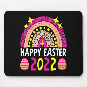 Alfombrilla De Ratón Pascua 2022 arcoíris linda feliz pascua 2022