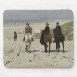 Alfombrilla De Ratón Paseo a caballo por la playa (por Anton Mauve)