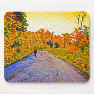Alfombrilla De Ratón Paseo de otoño