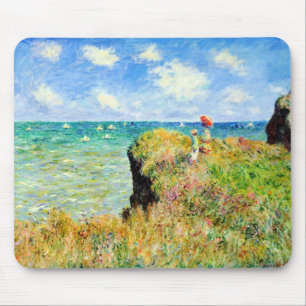 Alfombrilla De Ratón Paseo por Pourville por Claude Monet