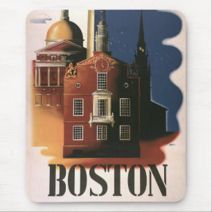 Alfombrilla De Ratón Paseo vintage de Paul Revere en Boston, Massachuse