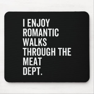 Alfombrilla De Ratón Paseos románticos Dept carnes Comida divertida Ama