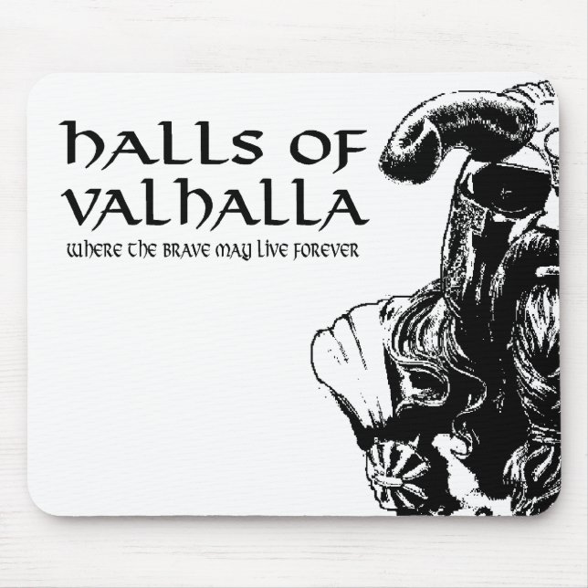 Alfombrilla De Ratón Pasillos de Valhalla Mousepad (Frente)