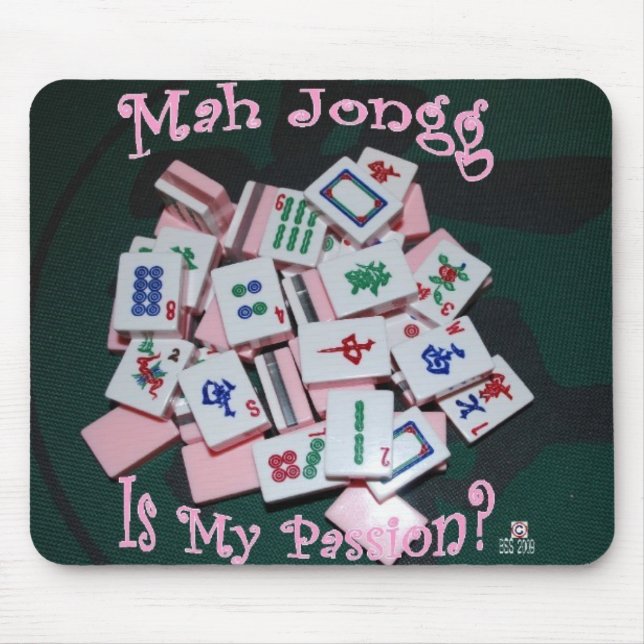 Alfombrilla De Ratón pasión del jongg del mah - mousepad (Frente)