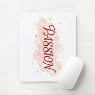 Alfombrilla De Ratón PASIÓN – Tipografía Romántica Elegante con Suave H