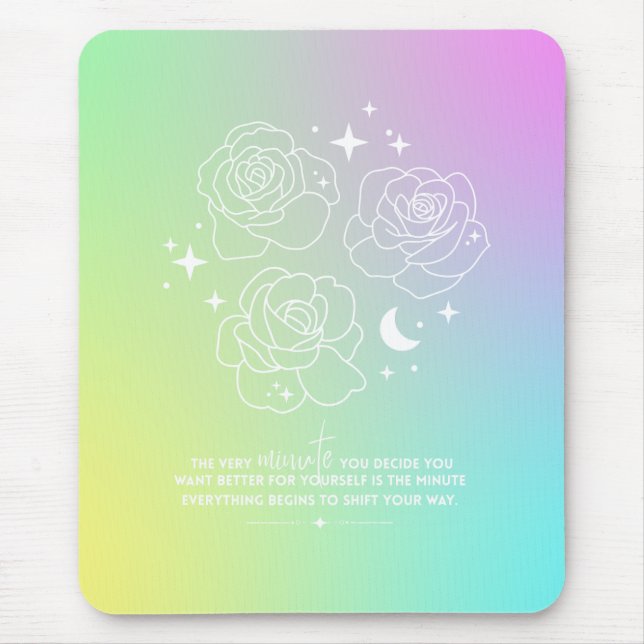 Alfombrilla De Ratón Pastel Glow-Up Mouse Pad (Frente)